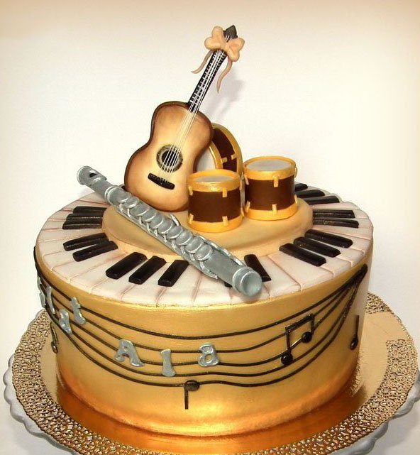 Birthday Cake Designs With Guitars On Birthday Cake Designs With Guitars On