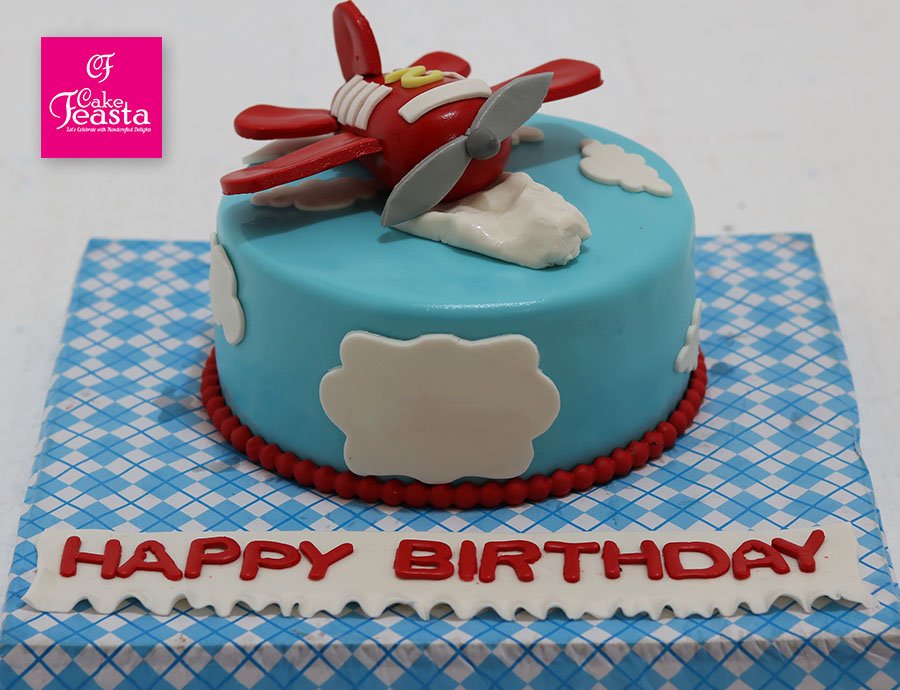 Red Aeroplan Kids Birthday Cake - Customized Cakes in Lahore Red Aeroplan Kids Birthday Cake - Customized Cakes in Lahore