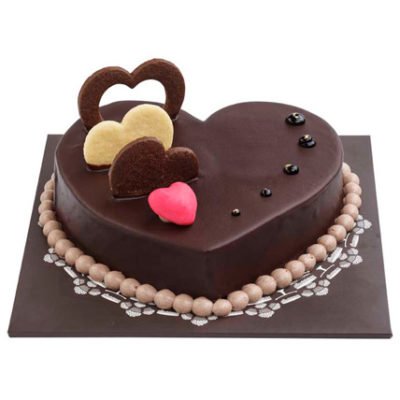 Chocolate Hearts Cake