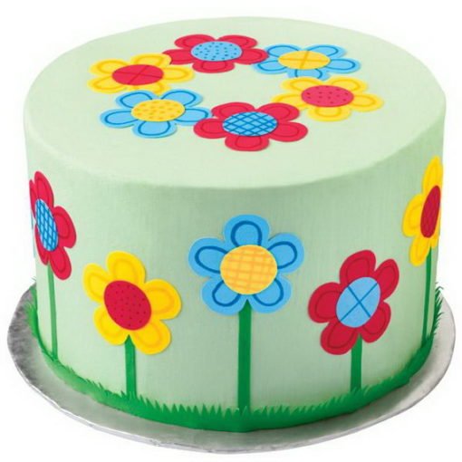 Colorful Flowers Mother's Day Cake