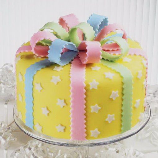 Colorful Ribbon Mother's Day Cake