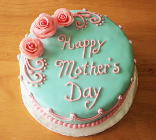 Three Flowers Mother's Day Cake