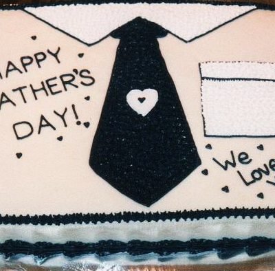 Black Tie Father's Day Cake in Lahore