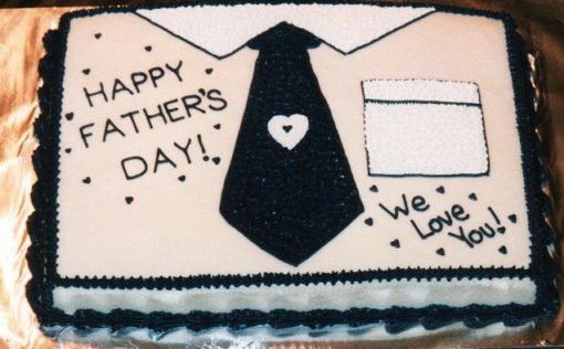 Black Tie Father's Day Cake in Lahore