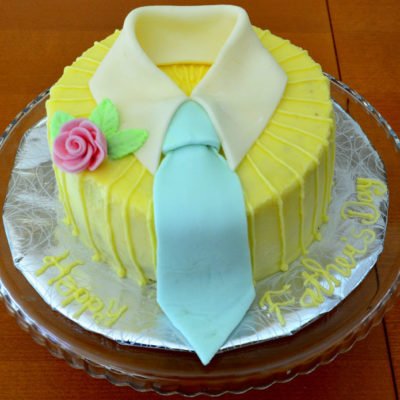 Yellow Theme Father's Day Cake in Lahore