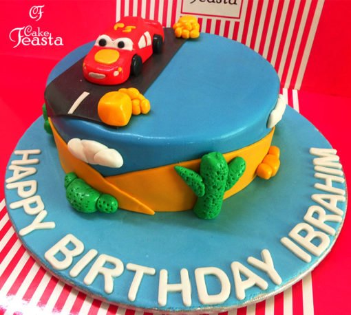Car Journey Birthday Cake