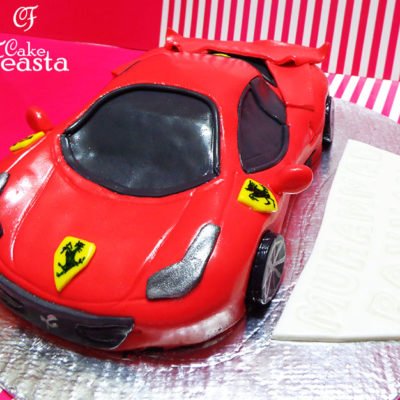 Red Ferrari Birthday Cake