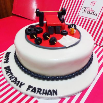 Gym Weight Lifting Birthday Cake in Lahore