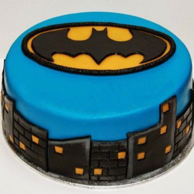 Blue Black Theme Batman Cake in lahore