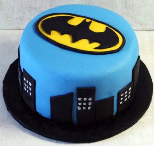 Blue Yellow Batman Cake in lahore