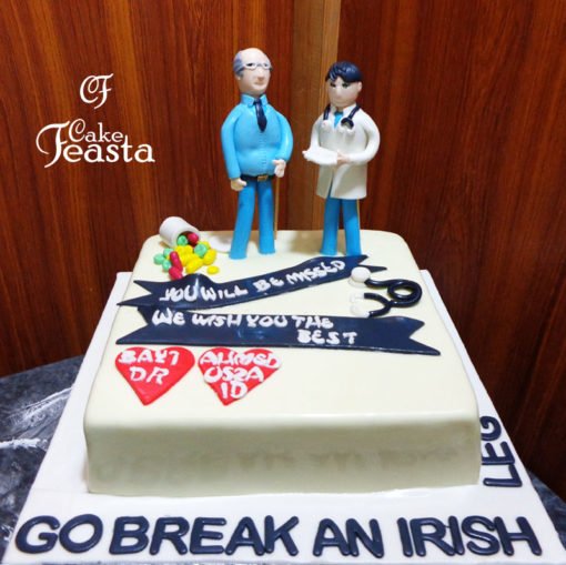 Senior Doctor Medical Cake