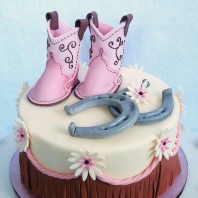 Cowboy Shoes Cake character cakes in Lahore