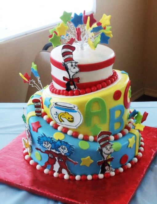 Dr. Seuss 3 Tier Cake in Lahore