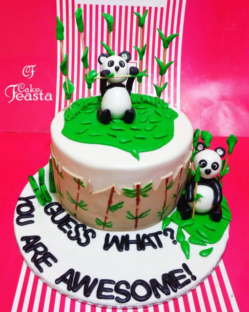 Panda Birthday Cake in Lahore