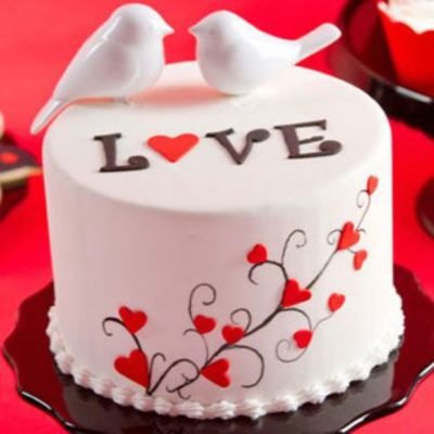 Dove Valentines Day Cake in Lahore