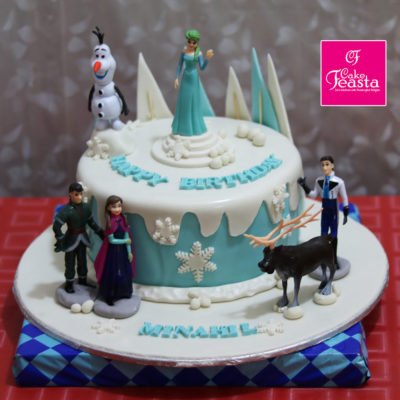 Frozen Theme Birthday Cake