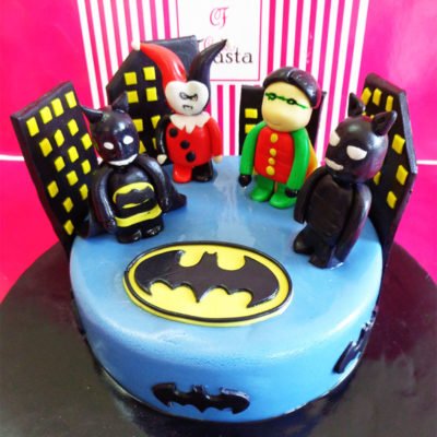 Batman Characters Birthday Cake