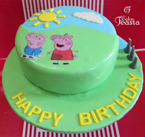 Peppa Kids Birthday Cake