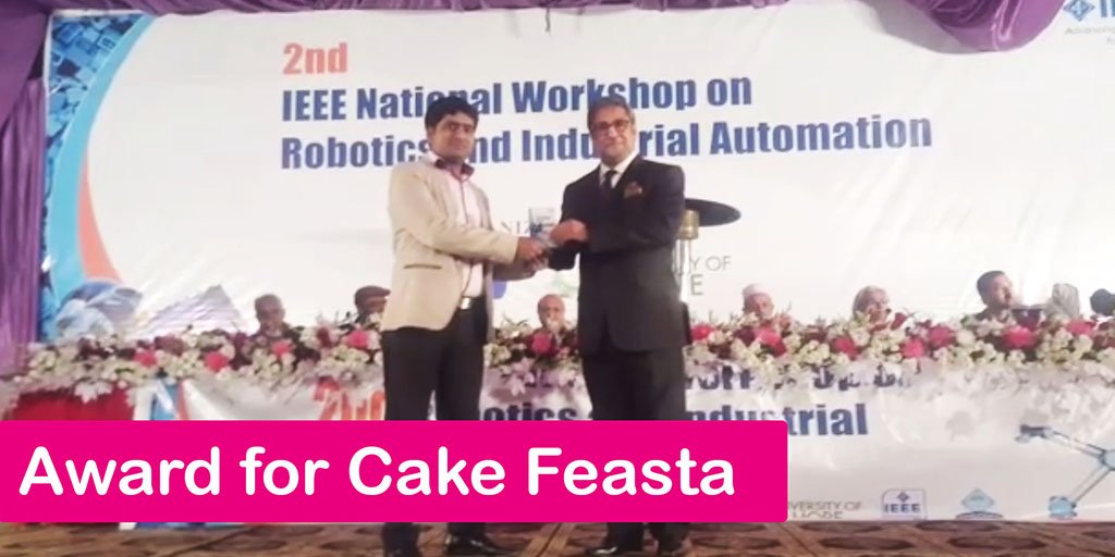 Award for Cake Feasta by USA Lahore
