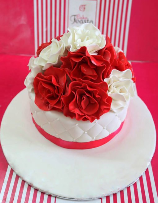 Red White Flowers Mother's Day