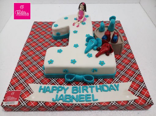 1st Digit kids birthday cake
