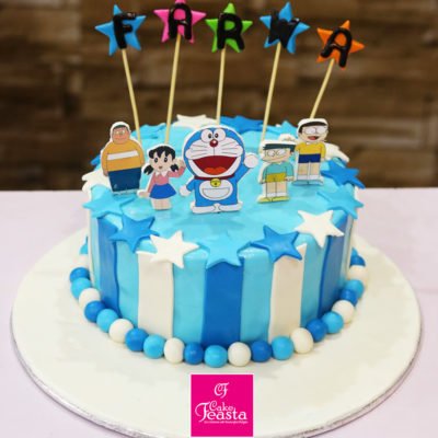 Doraemon Characters Kids Birthday Cake