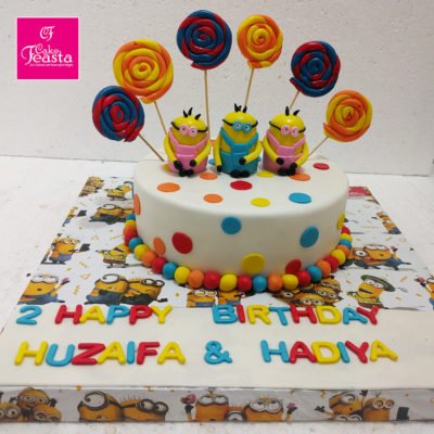 Minions Lollipops Kids Birthday Cake