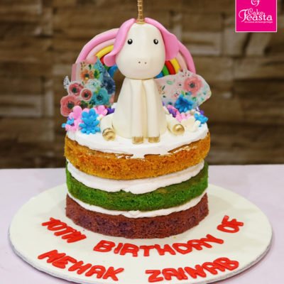 Unicorn Layers Kids Birthday Cake