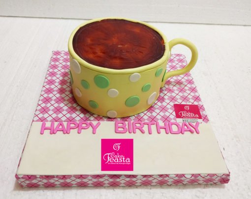 Coffee Cup Birthday Cake