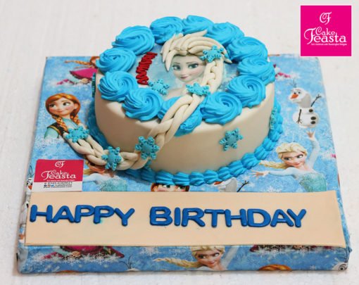 Elsa Frozen Picture Cake