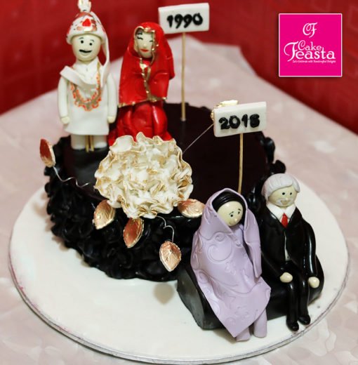 Barat Theme Anniversary Cake