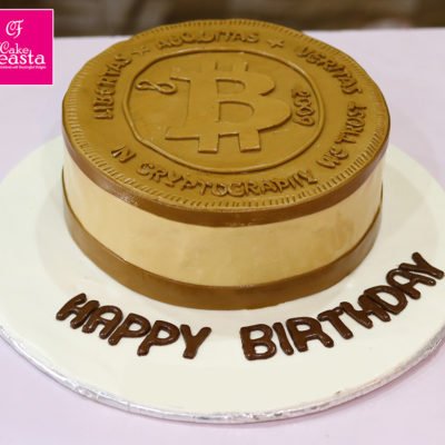 Bit Coins Users Birthday Cake