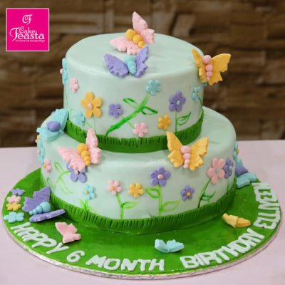 Butterfly Theme Birthday Cake