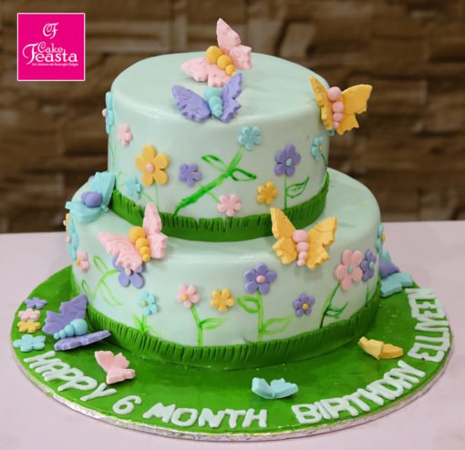 Butterfly Theme Birthday Cake