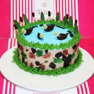 Duck Theme Birthday Cake