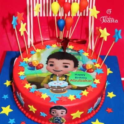 Jan Cartoon Birthday Cake