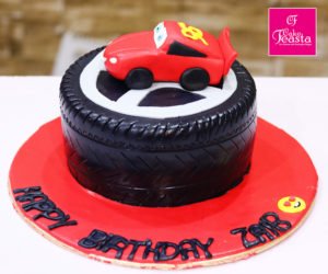 Lightning McQueen Rim Birthday Cake - Customized Cakes | Order Online ...