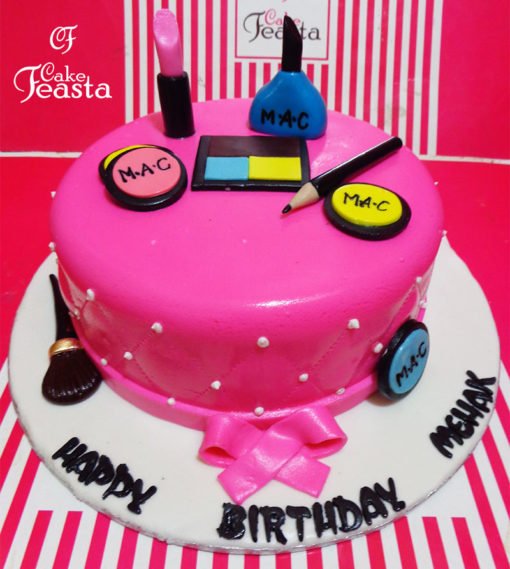 Makeup Kit Pink Makeup Cake
