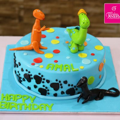 The Dino World Birthday Cake