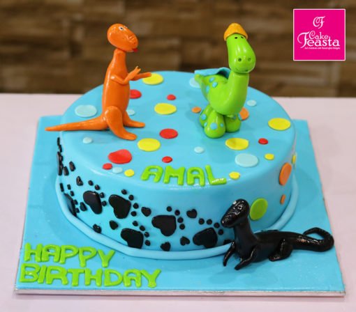The Dino World Birthday Cake