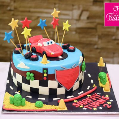 Cars Theme Birthday Cake