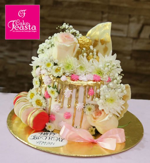 Flower Girl Birthday Cake