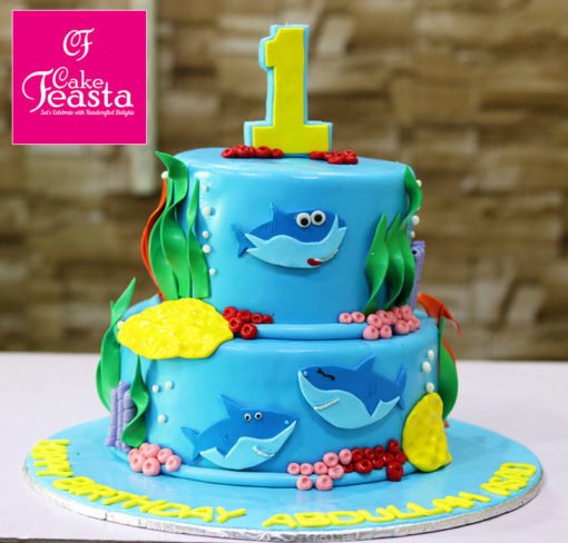 Shark Fish Birthday Cake