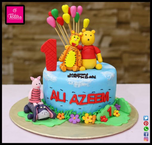 Jungle Theme Birthday Cake