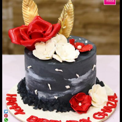 Red Rose Black Cake