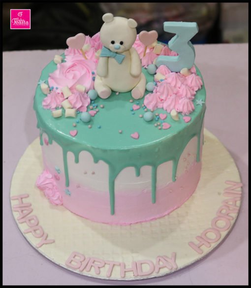 Teddy Bear Theme Birthday Cake