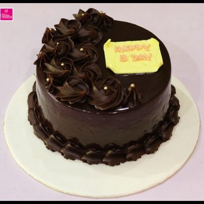 Chocolate Flowers Birthday Cake