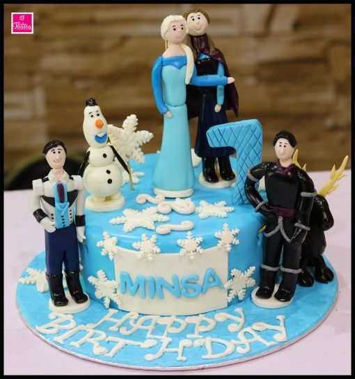 Frozen Them Girl Birthday Cake
