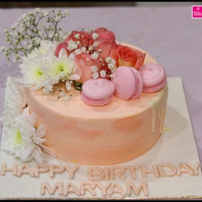 Original Imported Flowers Birthday Cake