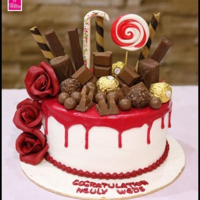 Red Choco Celebrations Cake